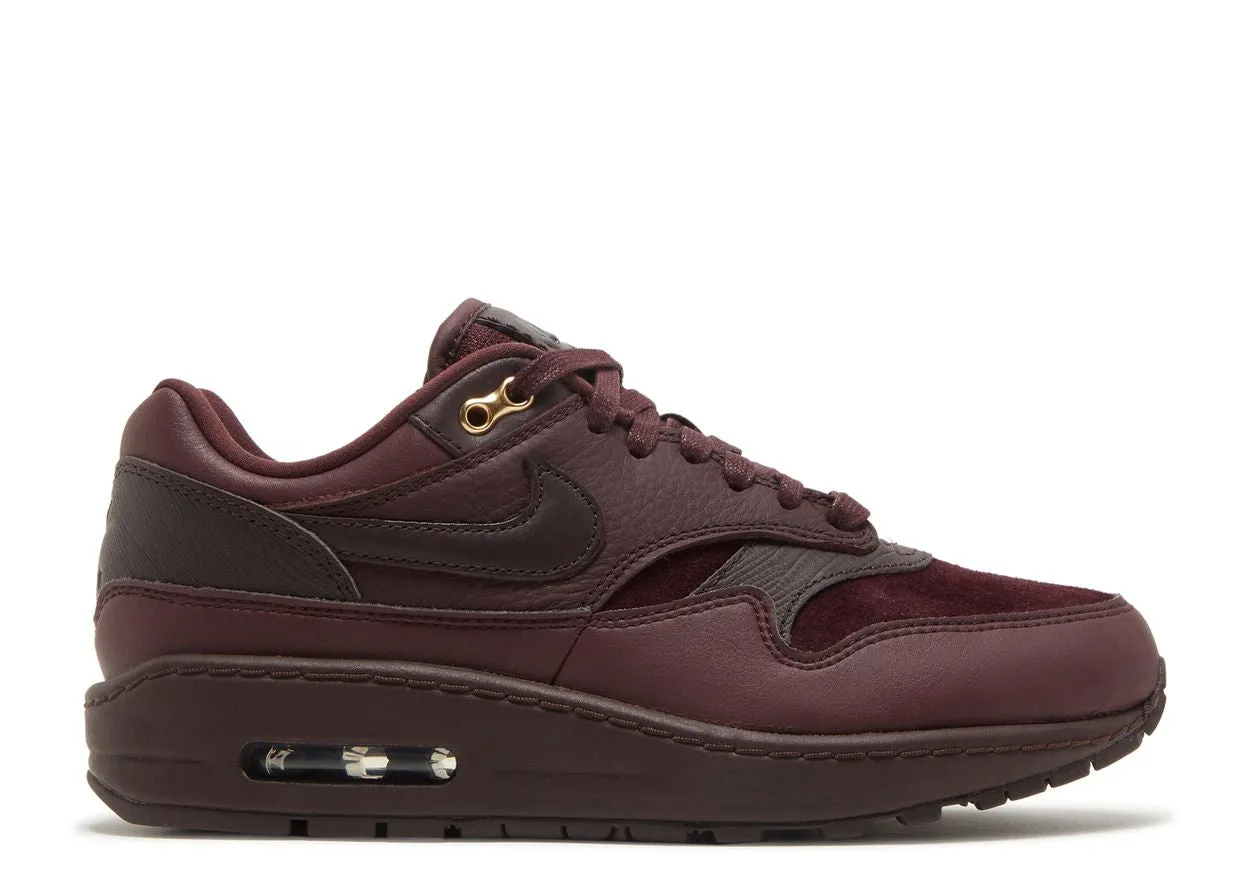 Nike Air Max 1 Burgundy Crush No Bulk