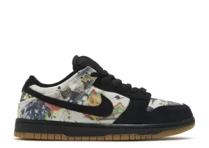 Suede Material Commuter Pick Nike SB Dunk Low Supreme Rammellzee