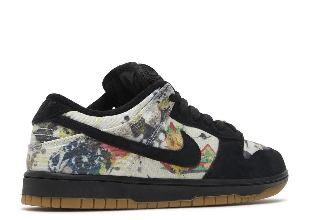 Nike SB Dunk Low Supreme Rammellzee Leaf Walk indoor mode