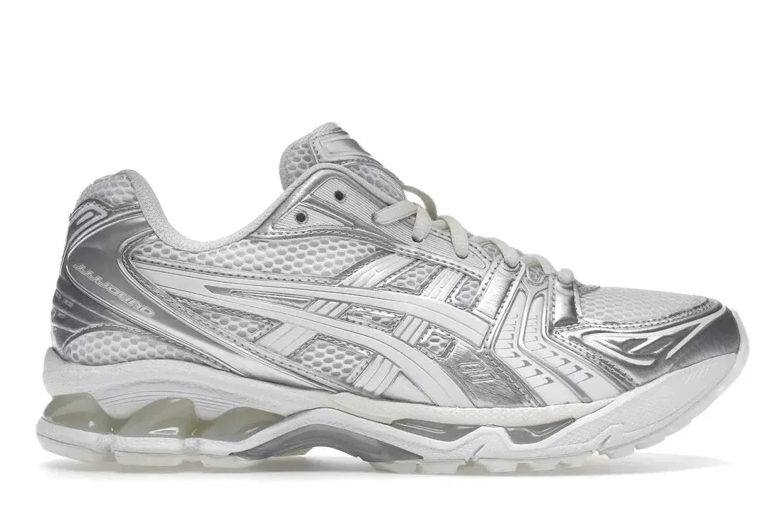 ASICS Gel-Kayano 14 JJJJound Silver White Quick Support Impact Reduction