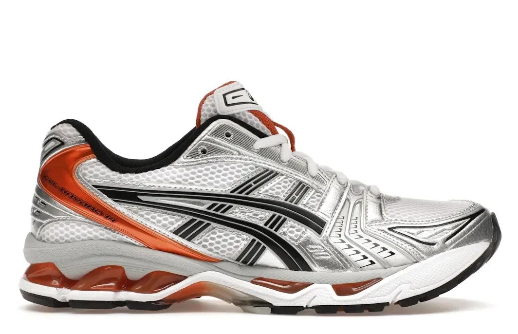 ASICS Gel-Kayano 14 White Piquant Orange Energy Return Midsoles Comfort Step