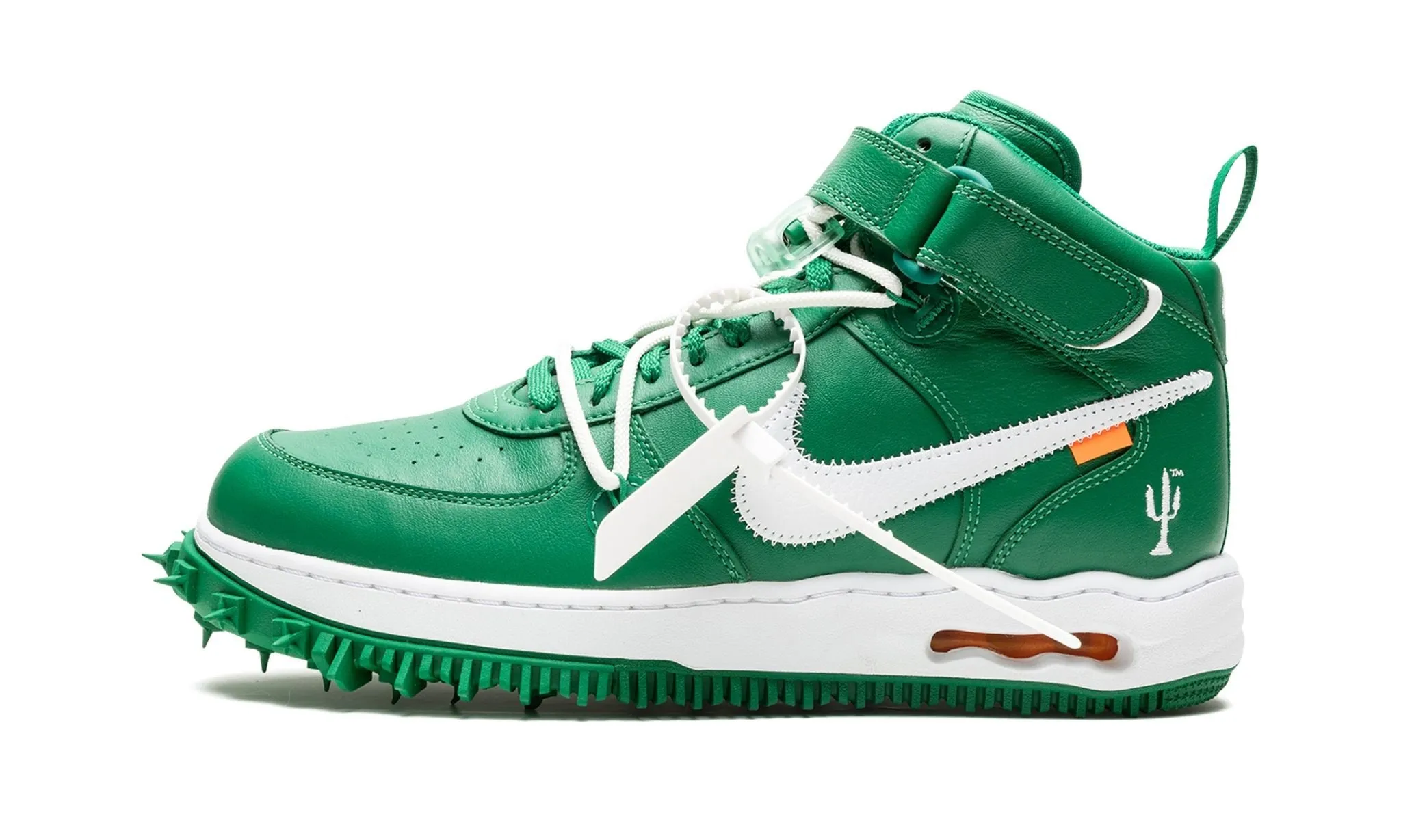 Nike X Off-White AF1 Mid "Pine Green" Talk Step Ease Motion
