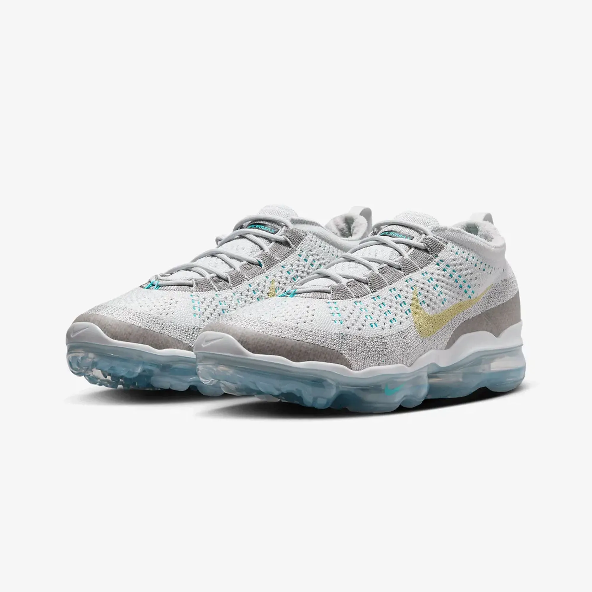 NIKE | AIR VAPORMAX 2023 FLYKNIT { PHOTON DUST/LIFE LIME-FLAT PEWTER Safe Land Comfort Lining