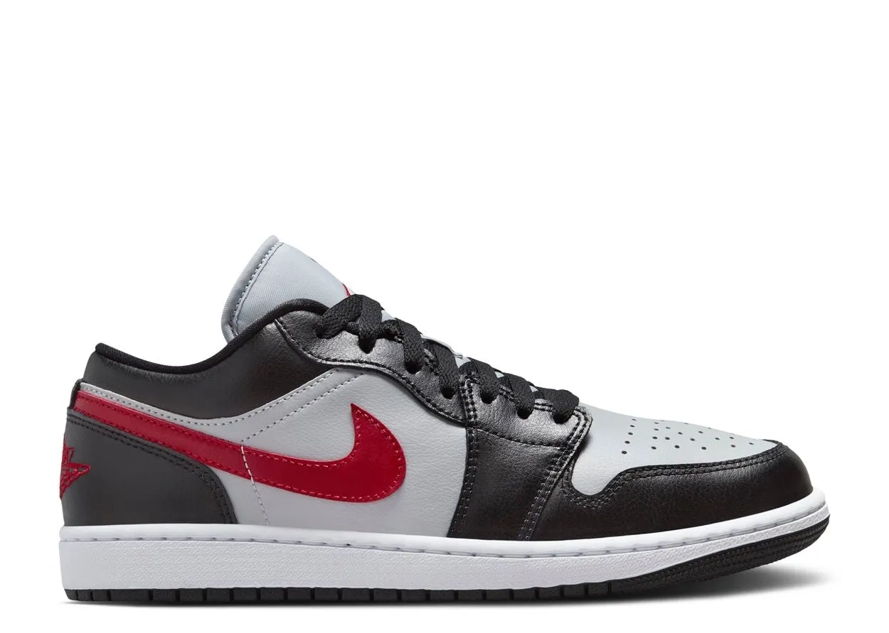 Non-Slip Sole Vibe Up Air Jordan 1 Low Wolf Grey Gym Red