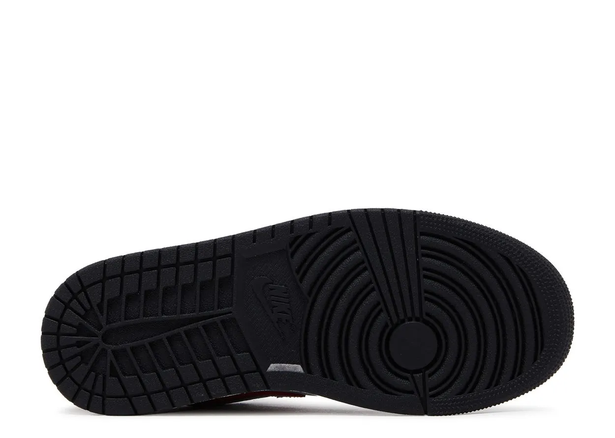 Breathable Sole Soft ground Air Jordan 1 Low Wolf Grey Gym Red