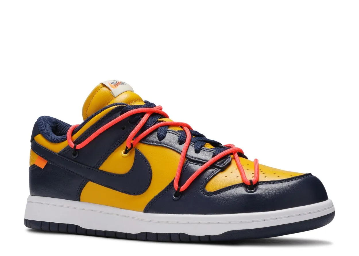 Nike Dunk Low Off-White University Gold Desert Step Night Style