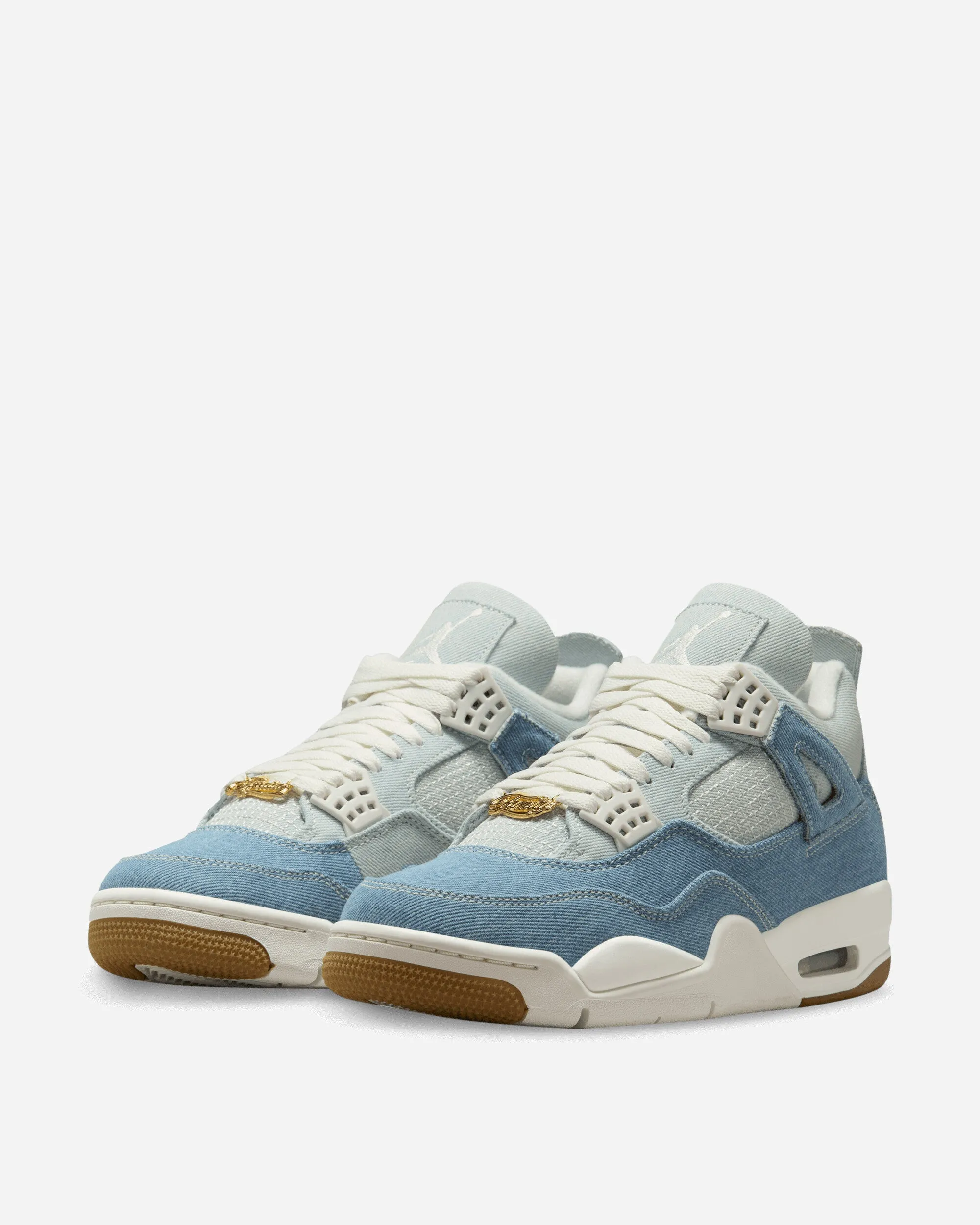 Firm Lock Wide fit Women's Air Jordan 4 Sneakers Worn Blue