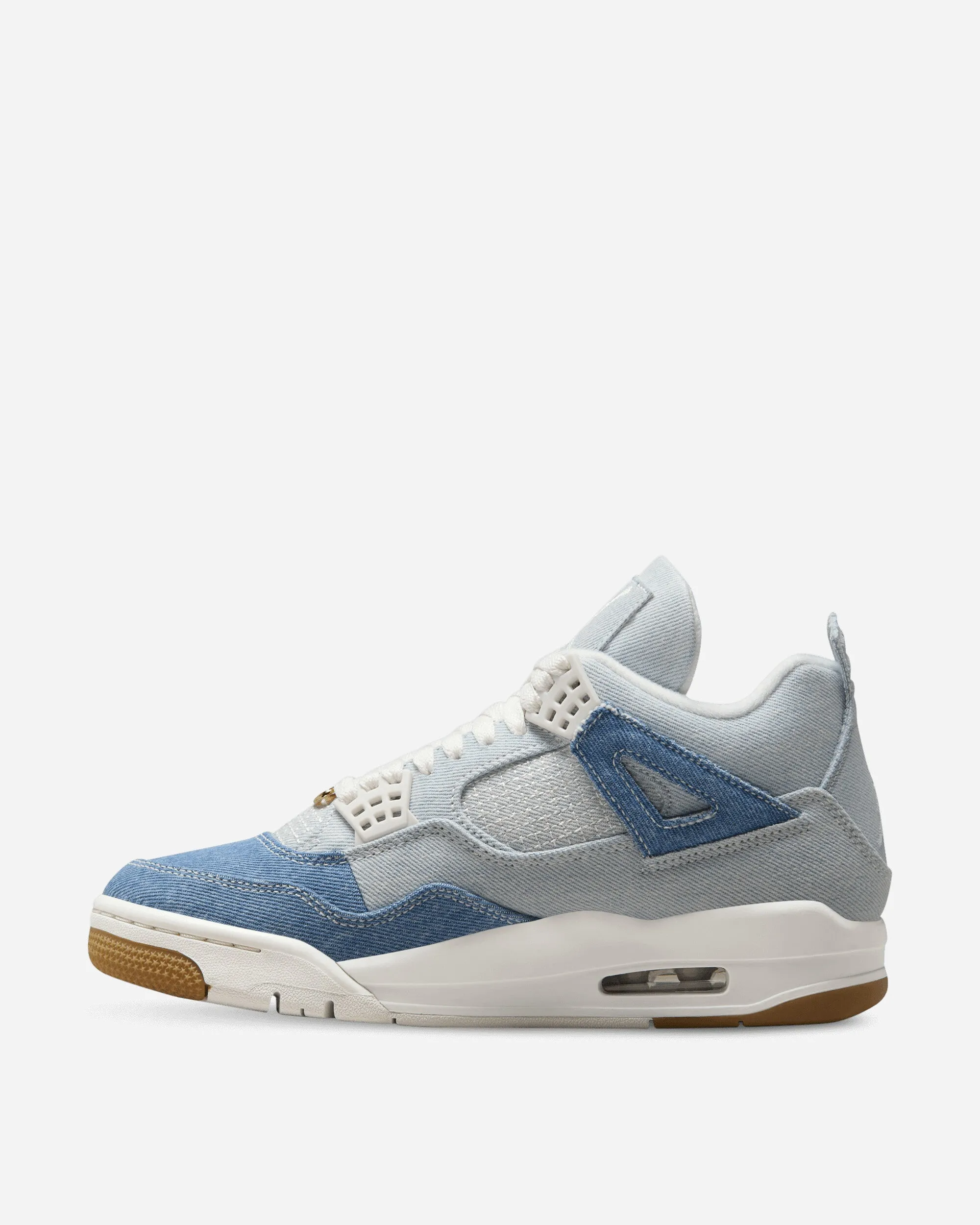 Women's Air Jordan 4 Sneakers Worn Blue High Quality