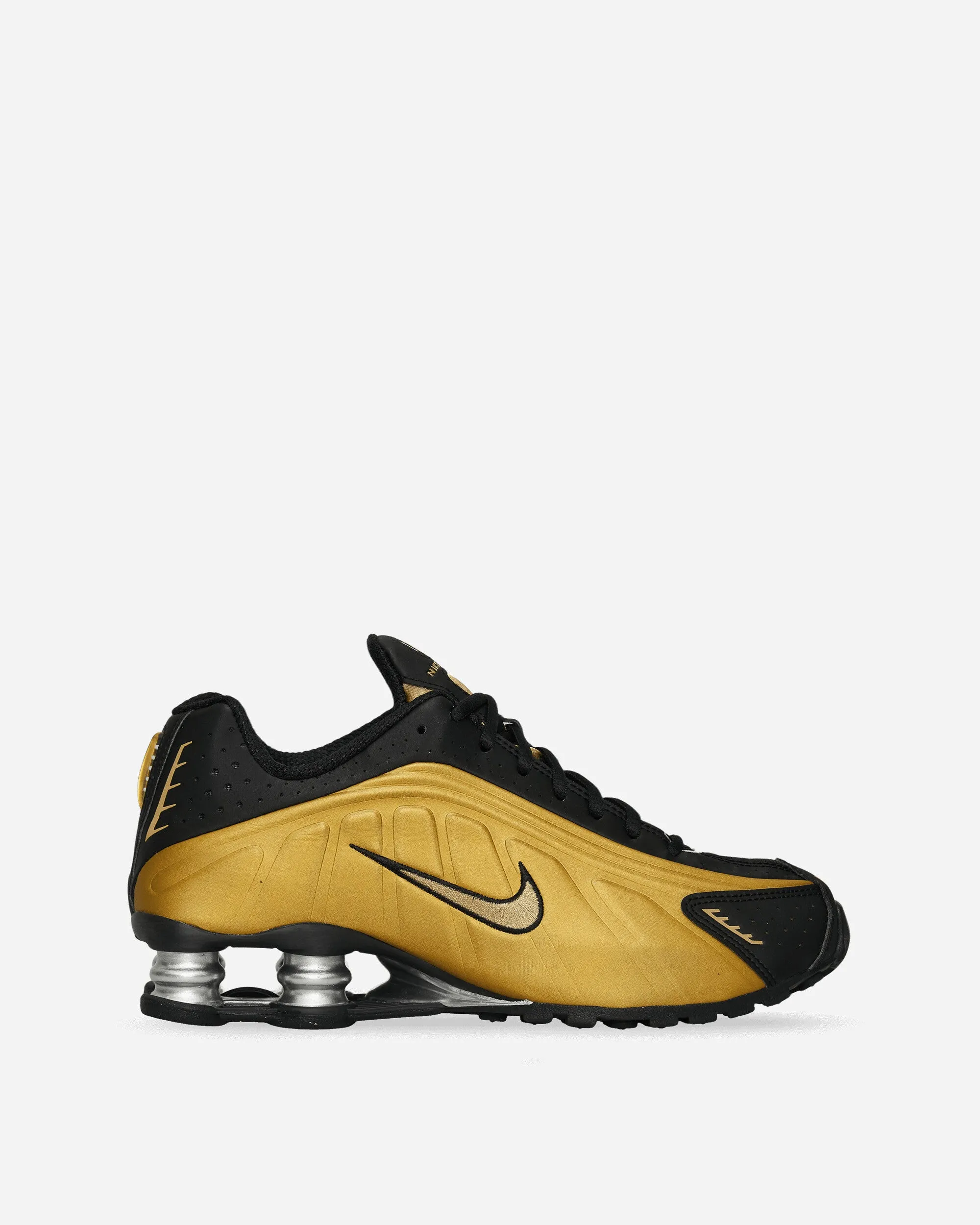 Breath Fresh Women's Shox R4 Sneakers Black / Metallic Gold
