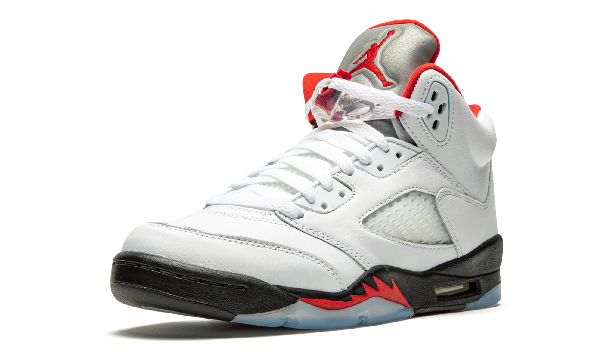 Dodge Hike Edge Step Jordan 5 Retro "Fire Red Silver Tongue" Grade School