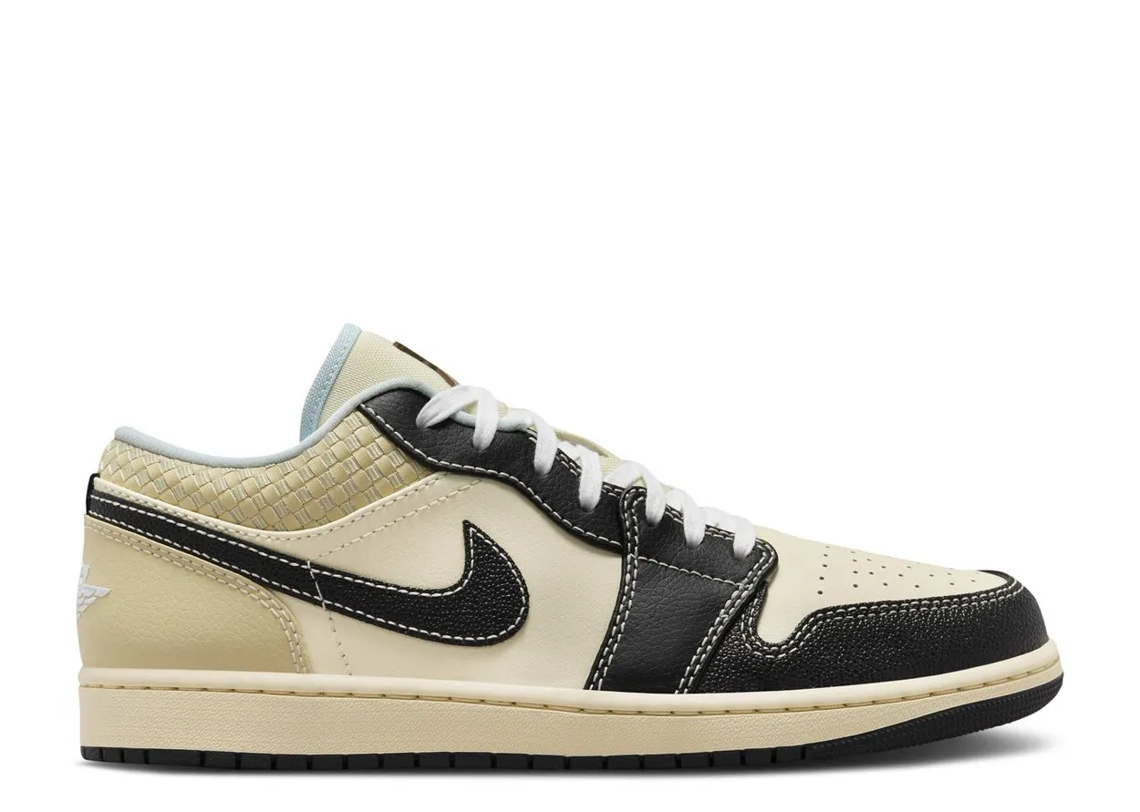 Rock Hike Stream Hike Air Jordan 1 Low SE Coconut Milk Black Muslin