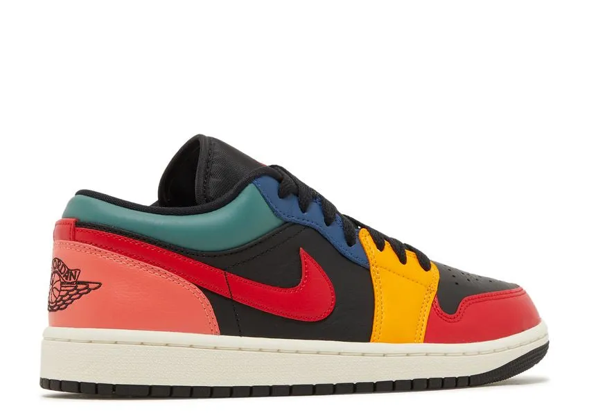 Fashion Ease Air Jordan 1 Low SE Black Multi-Color