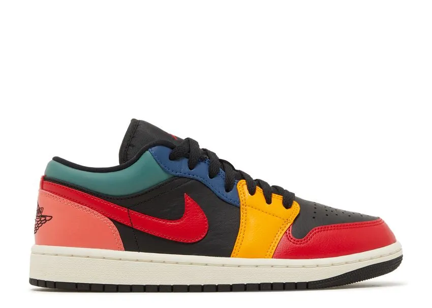 Air Jordan 1 Low SE Black Multi-Color on the road