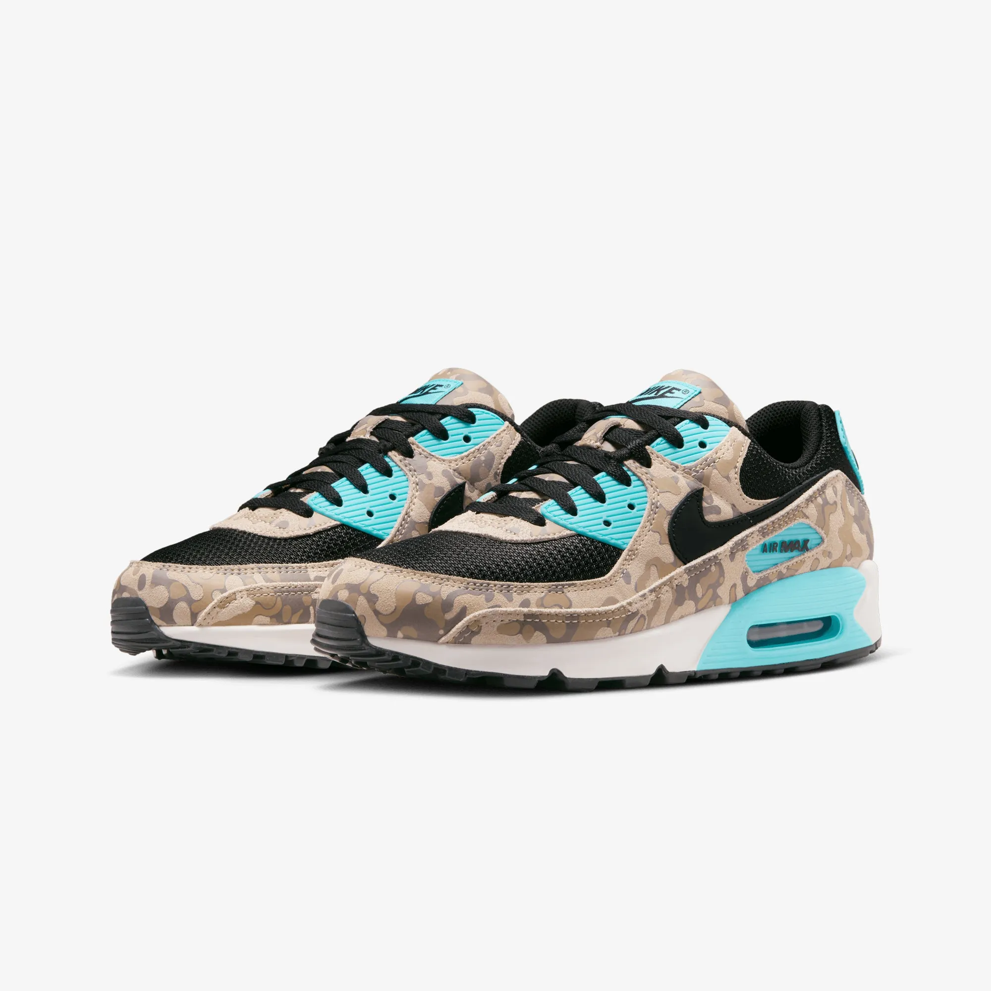 Nike | AIR MAX 90 { SANDDRIFT/BLACK-AURORA GREEN-KHAKI Ankle Support City Run