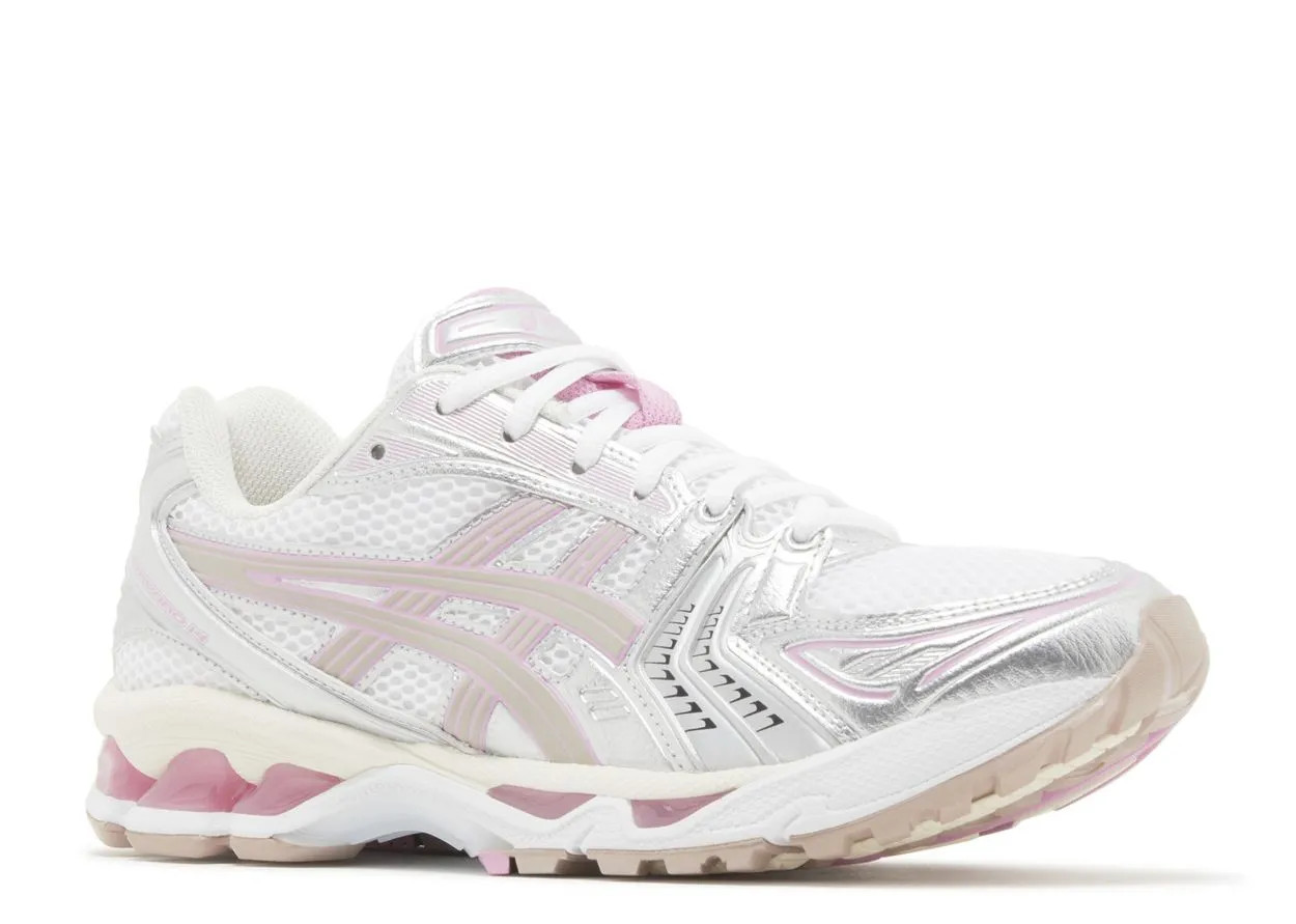 Asics Gel-Kayano 14 Unlimited Pack White Fawn Reinforced Eyelet Durability Aerodynamic Shape