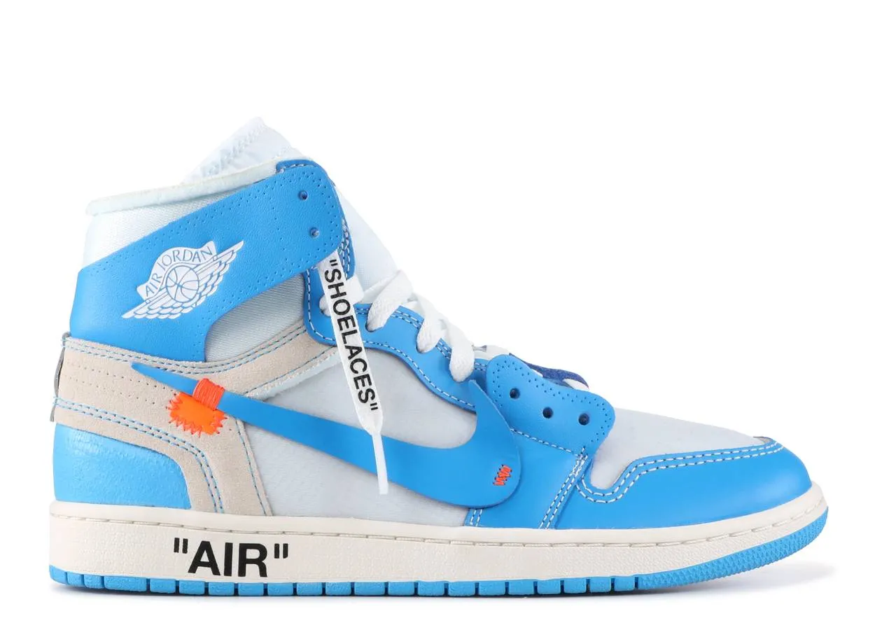 Air Jordan 1 Retro High Off-White University Blue Slip Grip