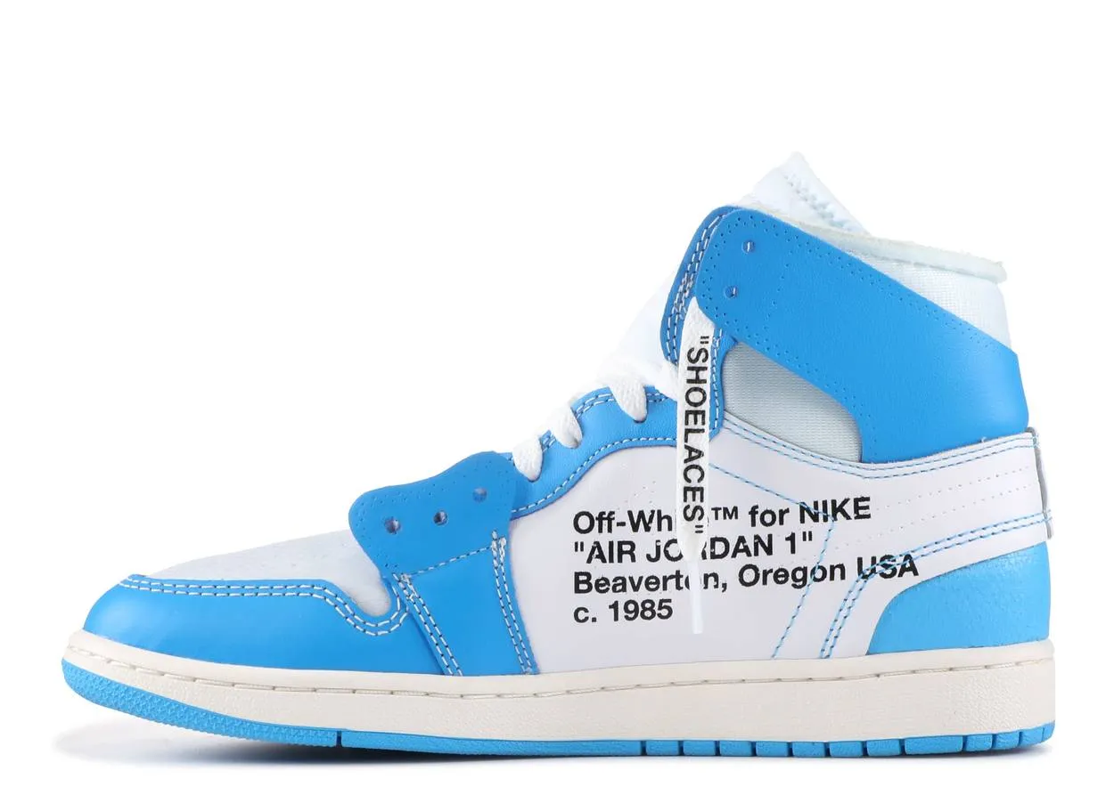 Air Jordan 1 Retro High Off-White University Blue Shore Hike