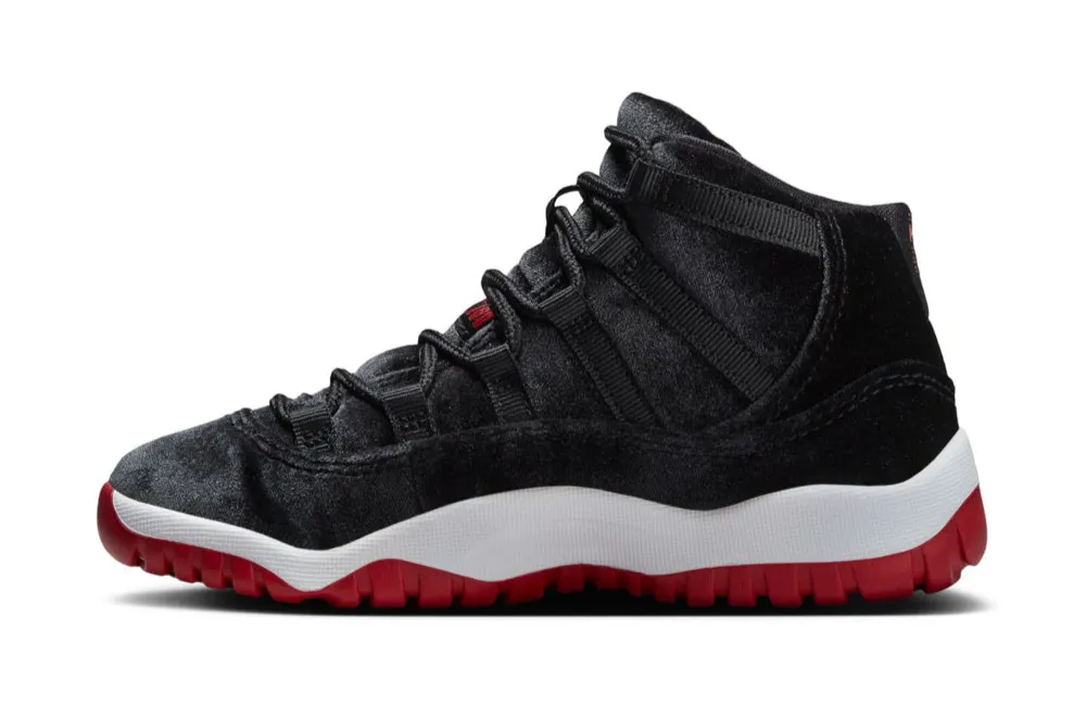 Heel Safe Step Safe Jordan 11  "Bred Velvet" Pre-school