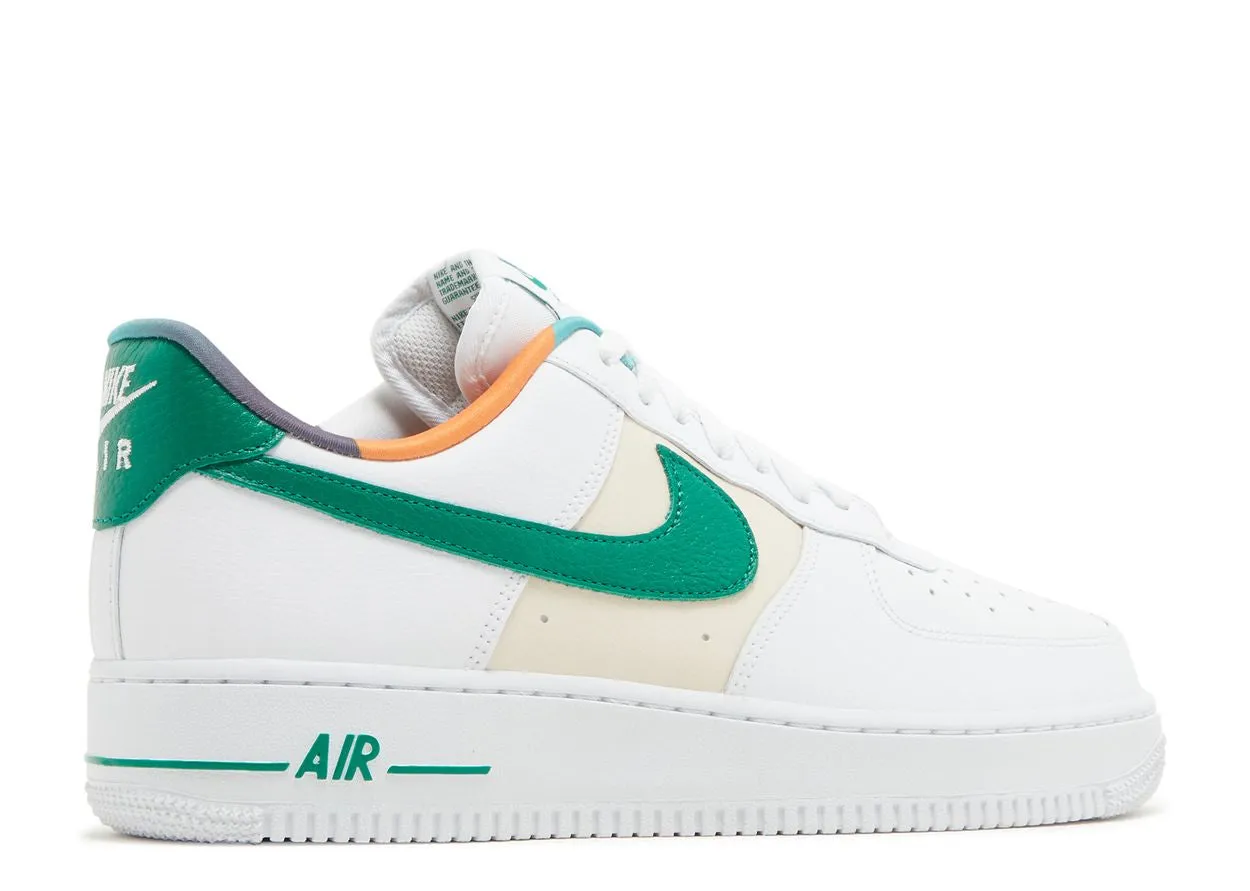 Street Casual Zip Closure Nike Air Force 1 Low '07 LV8 White Malachite