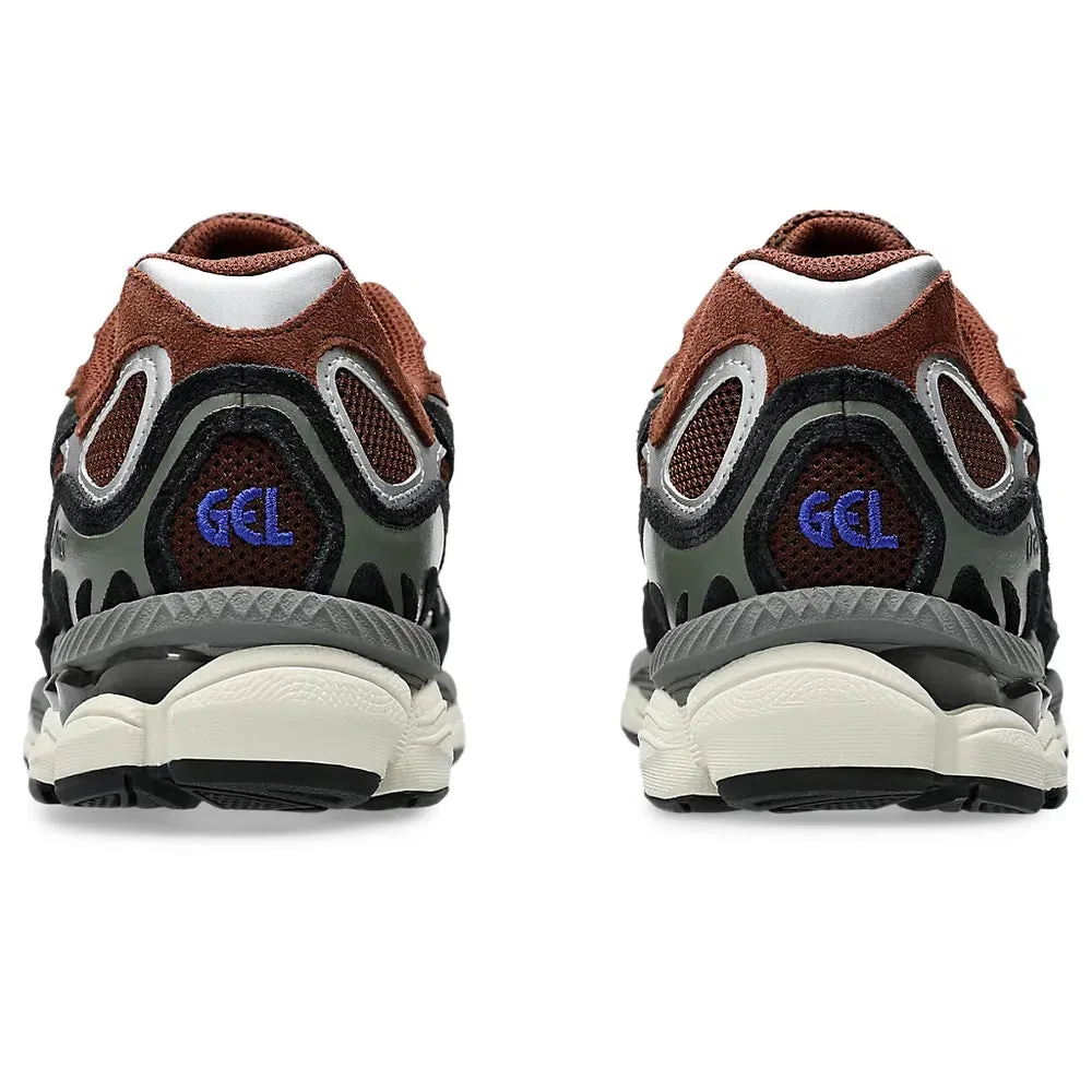 Asics GEL-NYC Reddish Brown and Black 1203A383-200 Enhanced Grip Pattern Hyperflex Groove Pattern