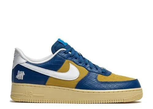 Nike Air Force 1 Low SP Undefeated 5 On It Blue Yellow Croc Core Fit