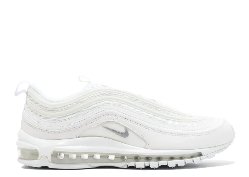 Skip Step Walking Vibe Nike Air Max 97 Triple White Wolf Grey