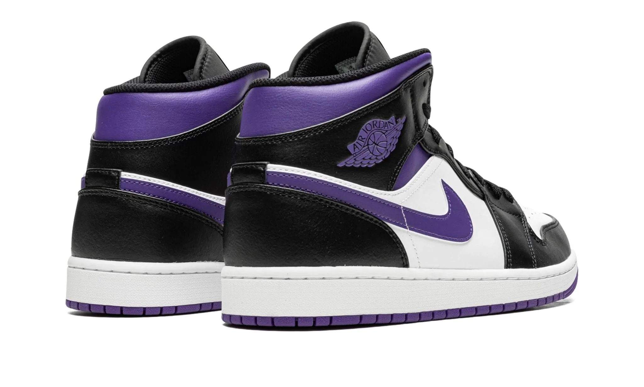Air Jordan 1 Mid Dark Iris / Court Purple Total Support Easy Slip On