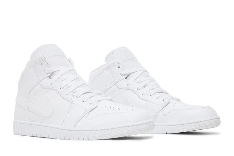 Ergonomic Fit Air Jordan 1 Mid 'Triple White'