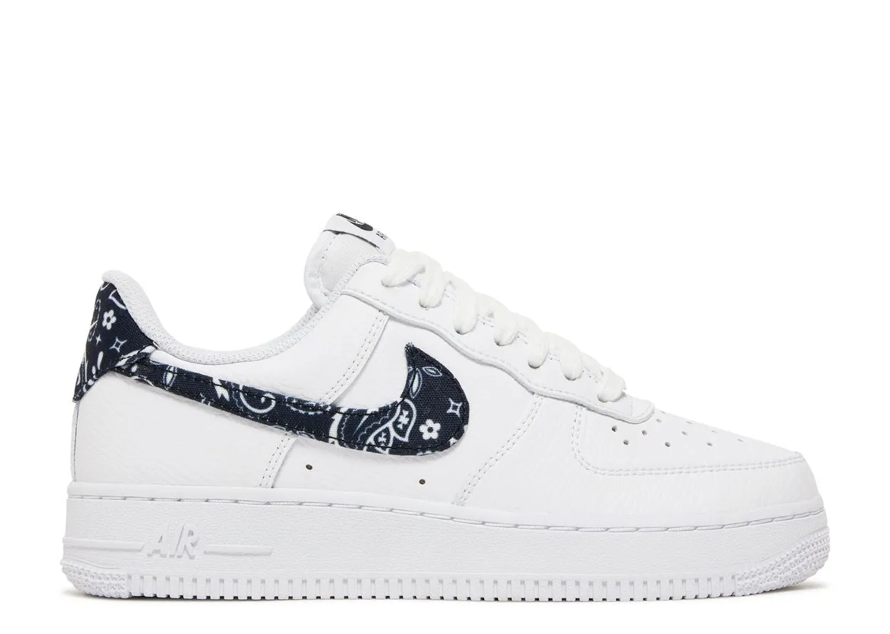 Calm Step Men Mode Nike Air Force 1 Low '07 Essential Black Paisley