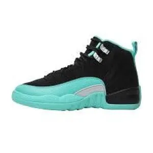 Airport Walk Jordan 12 Retro "Hyper Jade" Grade School