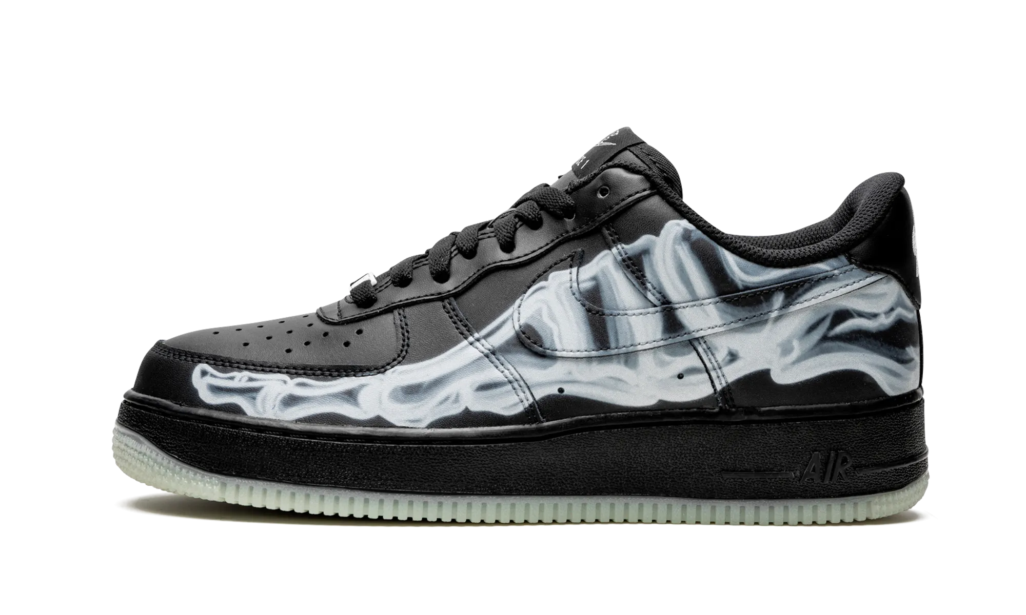 Nike Air Force 1 Low "Black Skeleton" Padded collar