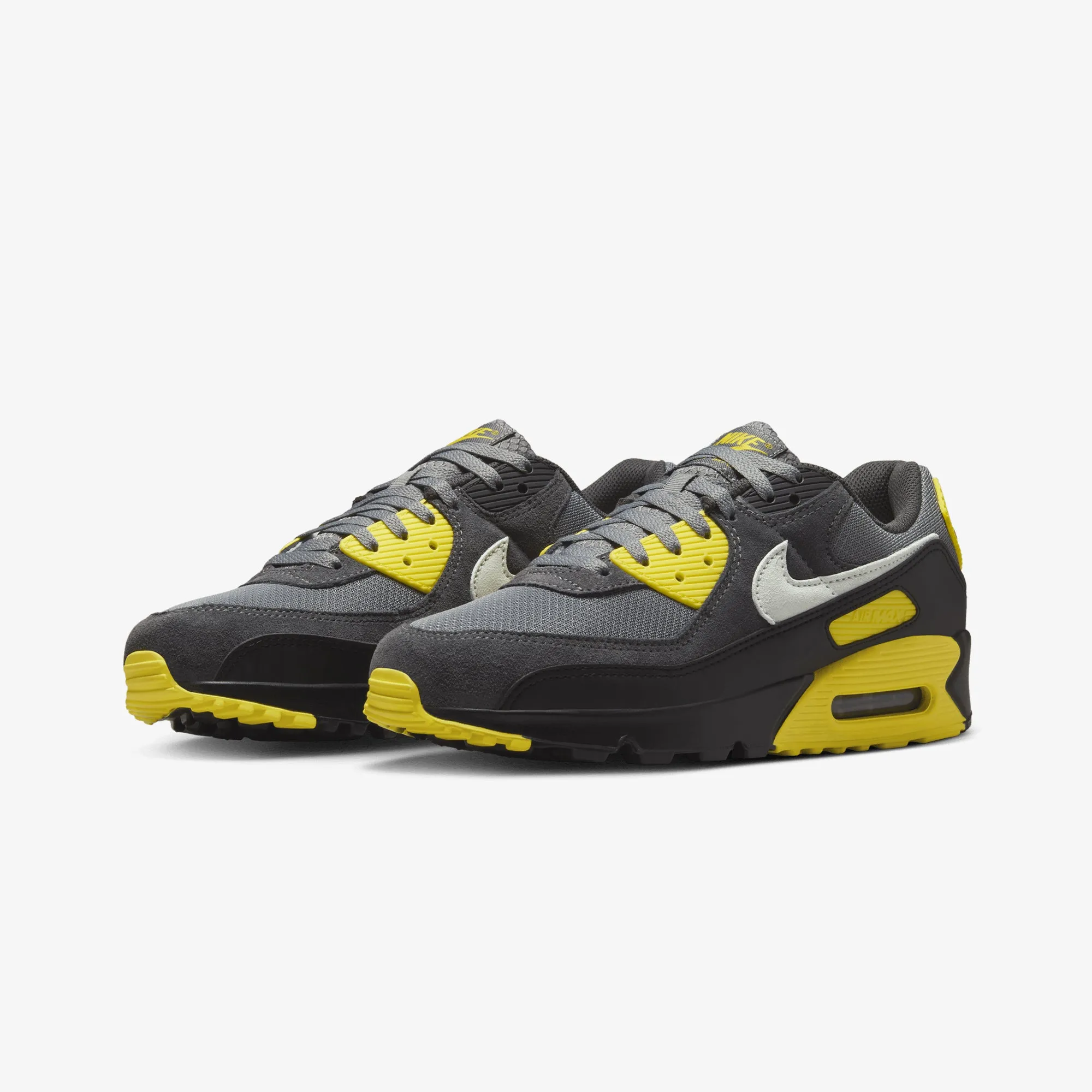 Slip Resistant Supportive structure Nike | AIR MAX 90 { SMOKE GREY/LIGHT SILVER-LIGHTENING
