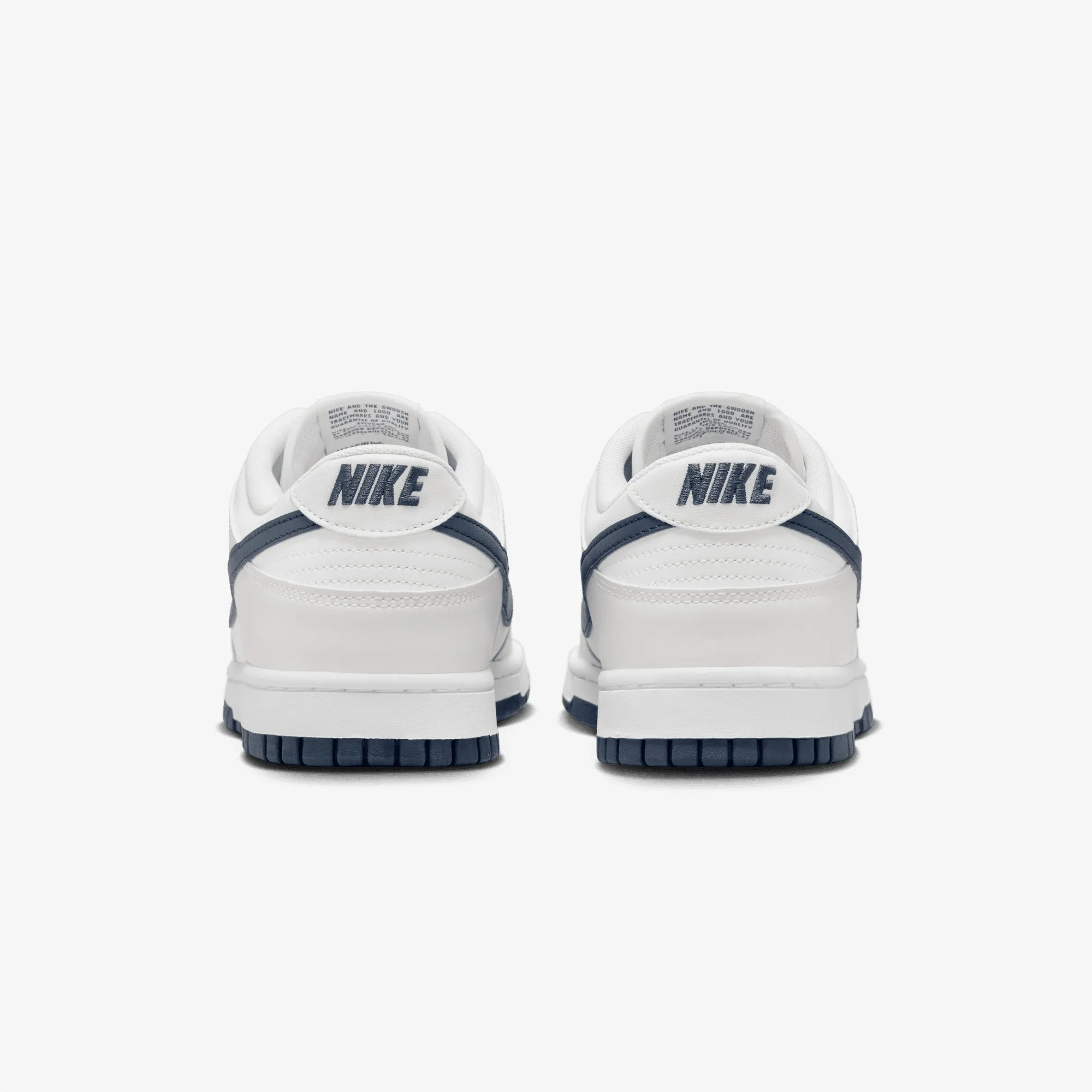 NIKE | DUNK LOW RETRO { SUMMIT WHITE/MIDNIGHT NAVY-PLATINUM TINT Comfort Upper Smart Look