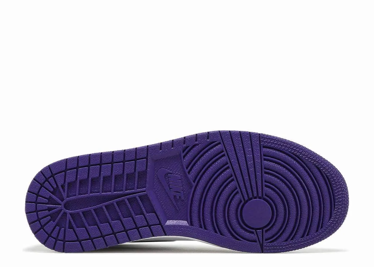 Air Jordan 1 OG High Court Purple Barefoot feel Comfort Motion