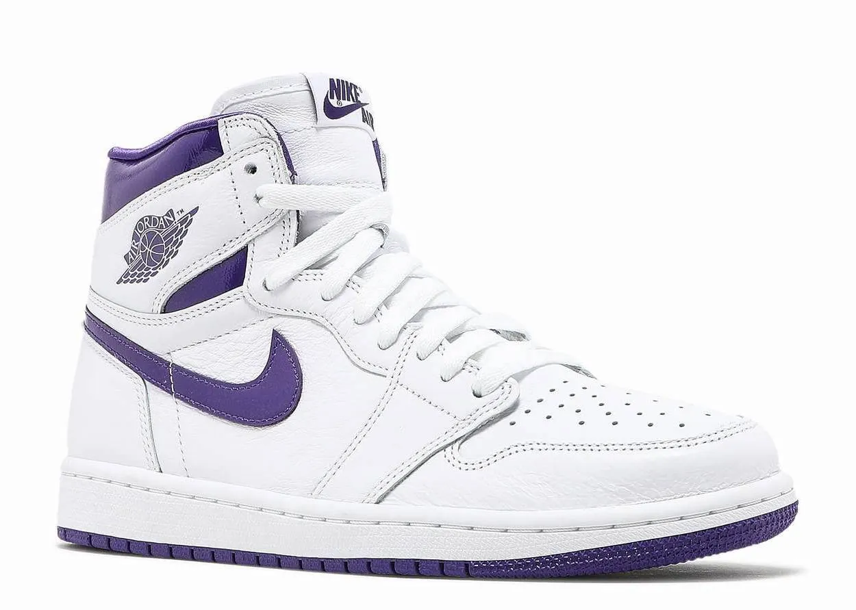 Air Jordan 1 OG High Court Purple Comfy Outsole Stylish Design