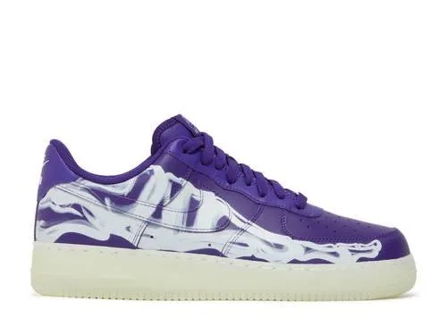 Durable outsole Nike Air Force 1 Low Purple Skeleton