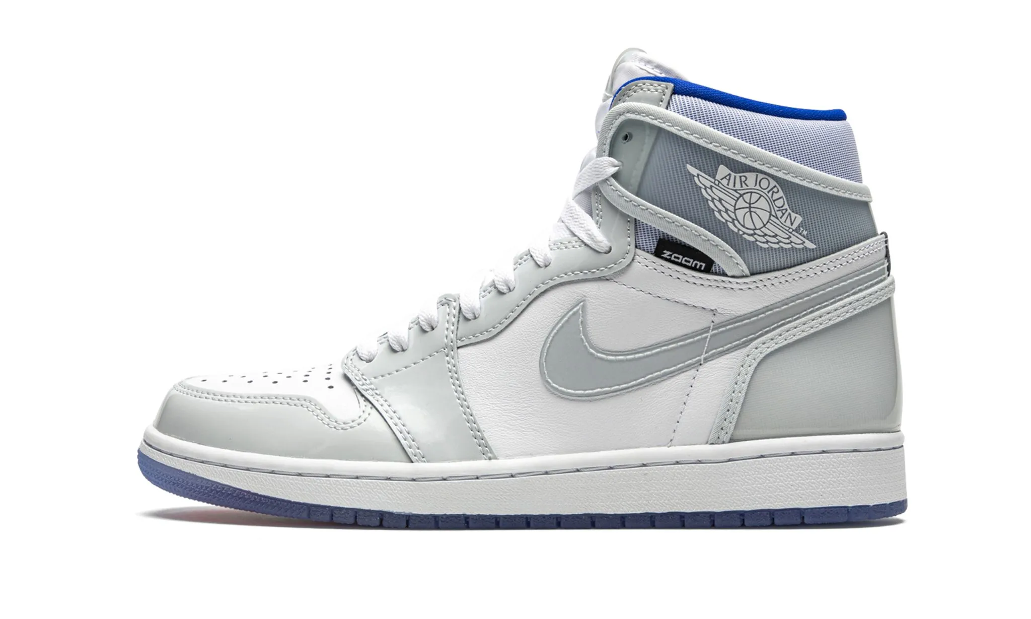 Air Jordan 1 High Zoom Racer Blue Padded Tongue Low Maintenance