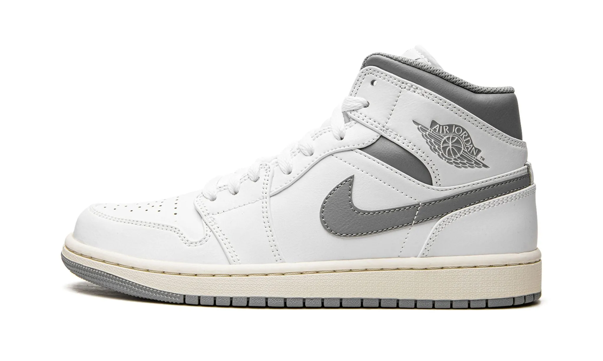 Turn Hike Comfort Cushioning Air Jordan 1 Mid Neutral Grey