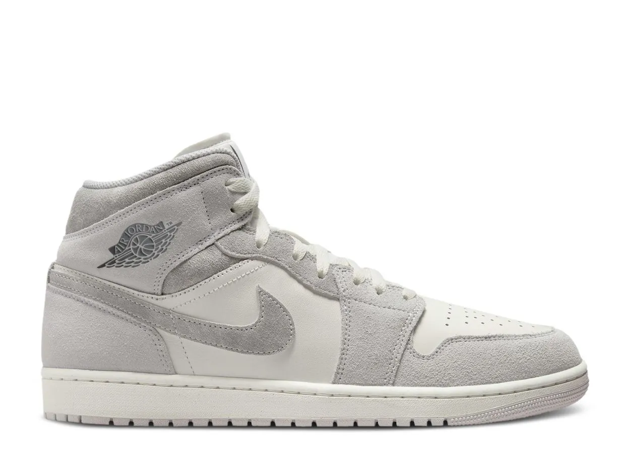 Low Cut walking shoes Air Jordan 1 Mid SE Neutral Grey Sail