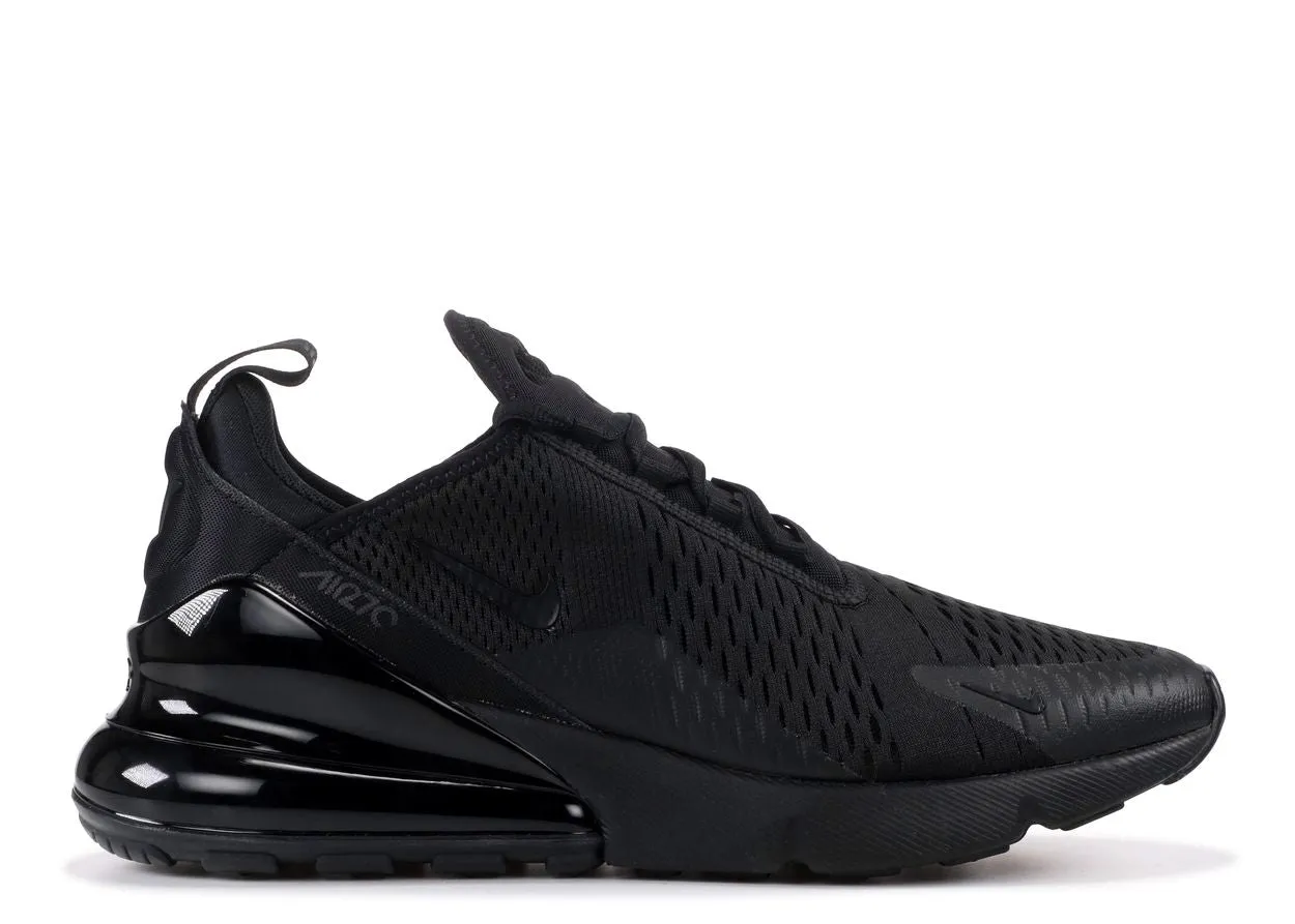 Nike Air Max 270 Triple Black Work Style Easy Slip-On