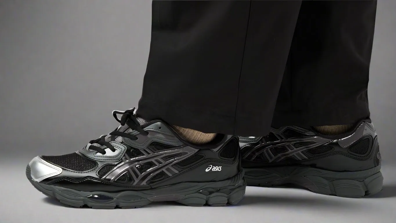 simple design Full Grip ASICS Gel-NYC Kicki Yang Zhang Black Pure Silver