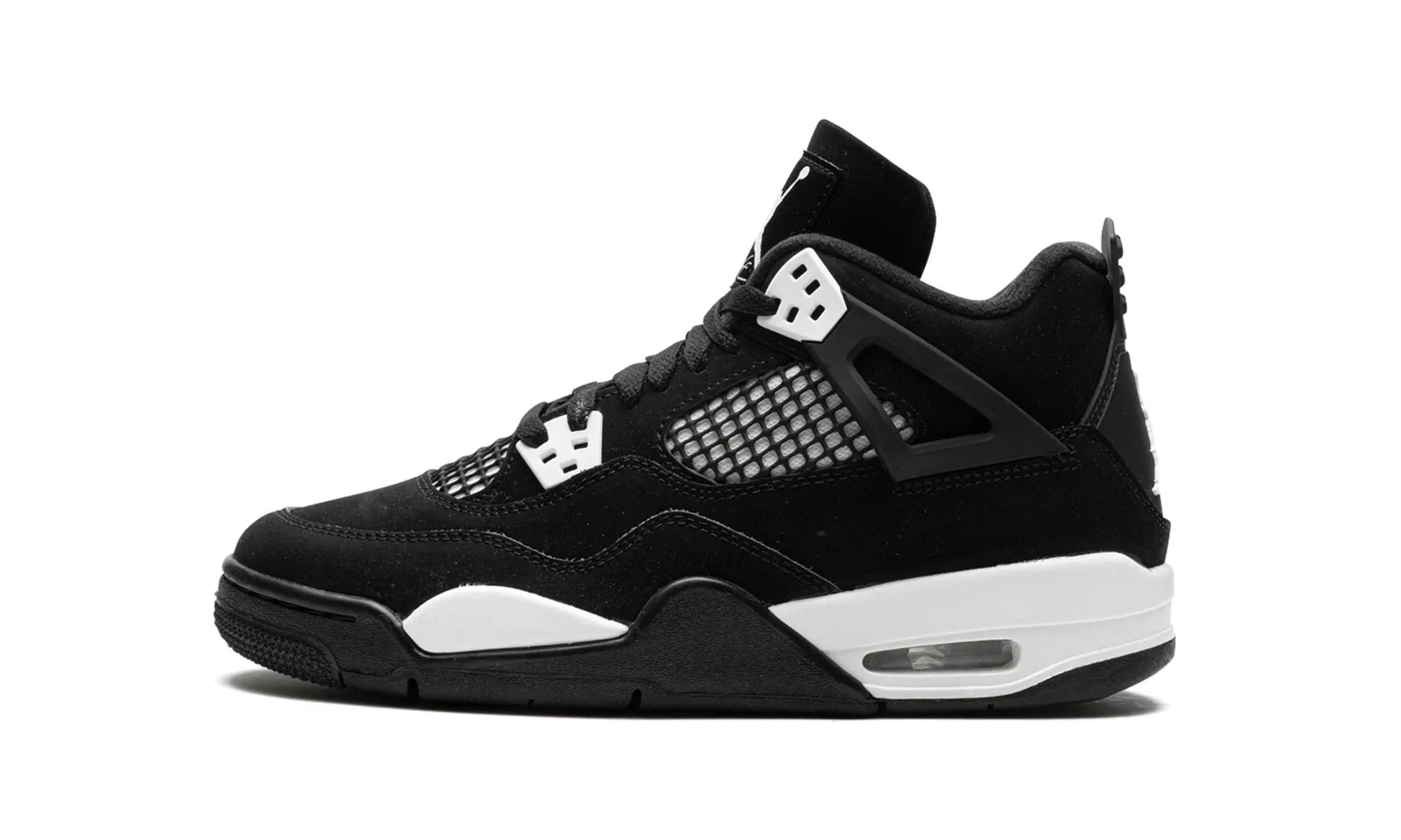 Jordan 4 Retro "White Thunder" Grade School Seamless Finish Knit Upper