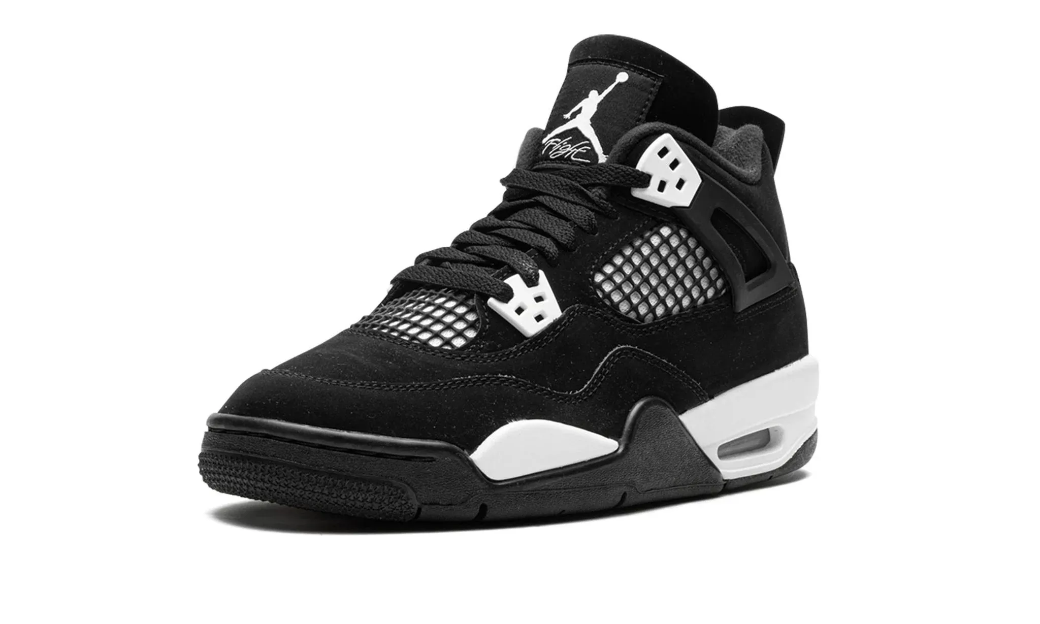 Heat Step No Break In Jordan 4 Retro "White Thunder" Grade School