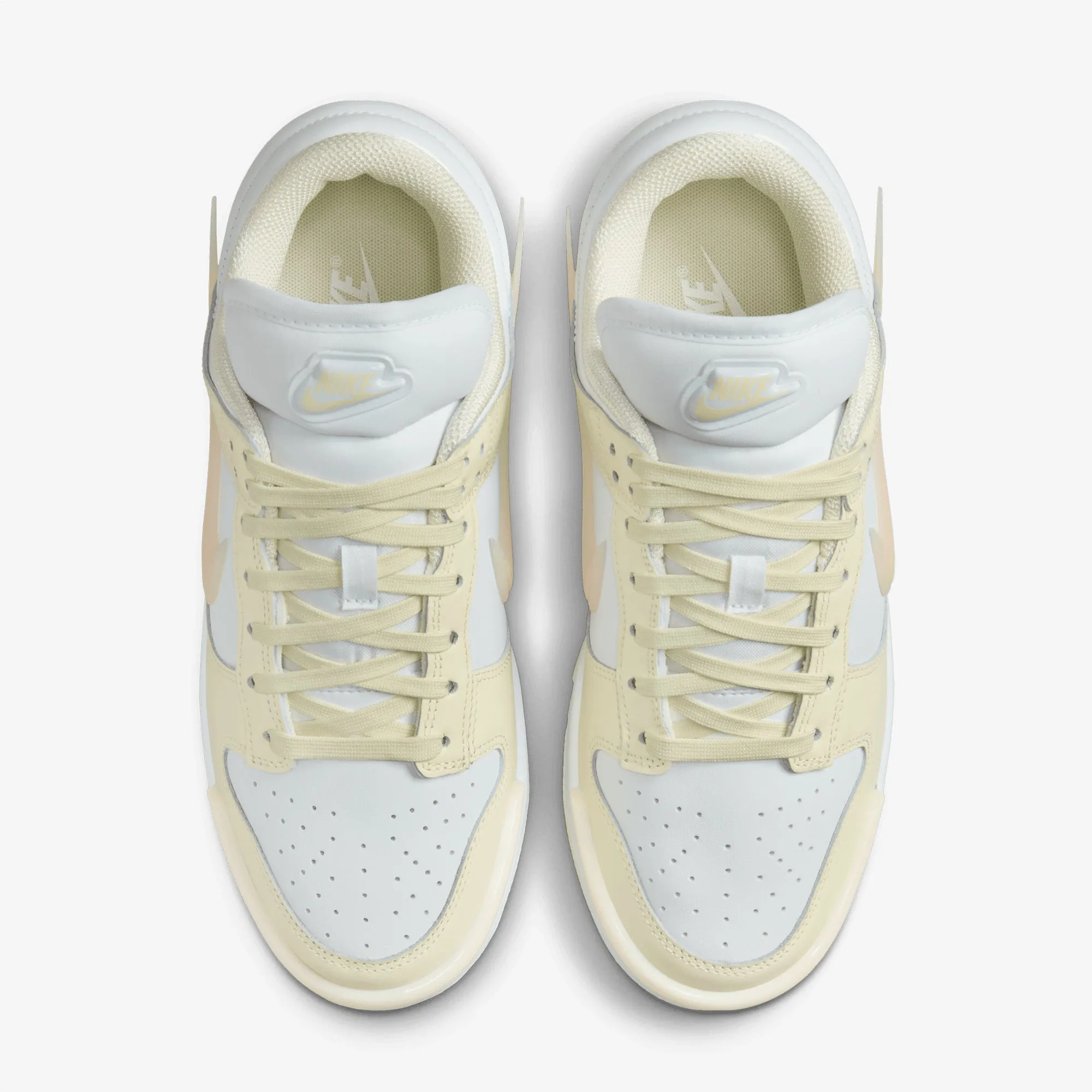 Nike | DUNK LOW TWIST  { COCONUT MILK/GUAVA ICE-WHITE Move Light Nature Walk