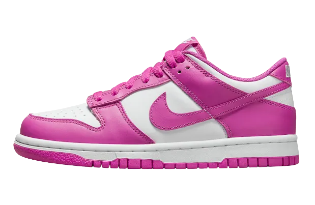 Nike Dunk Low "Active Fuchsia" Grade School Classic Shoes
