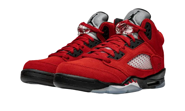 Bold colors Jordan 5 Retro "Raging Bull" Grade School