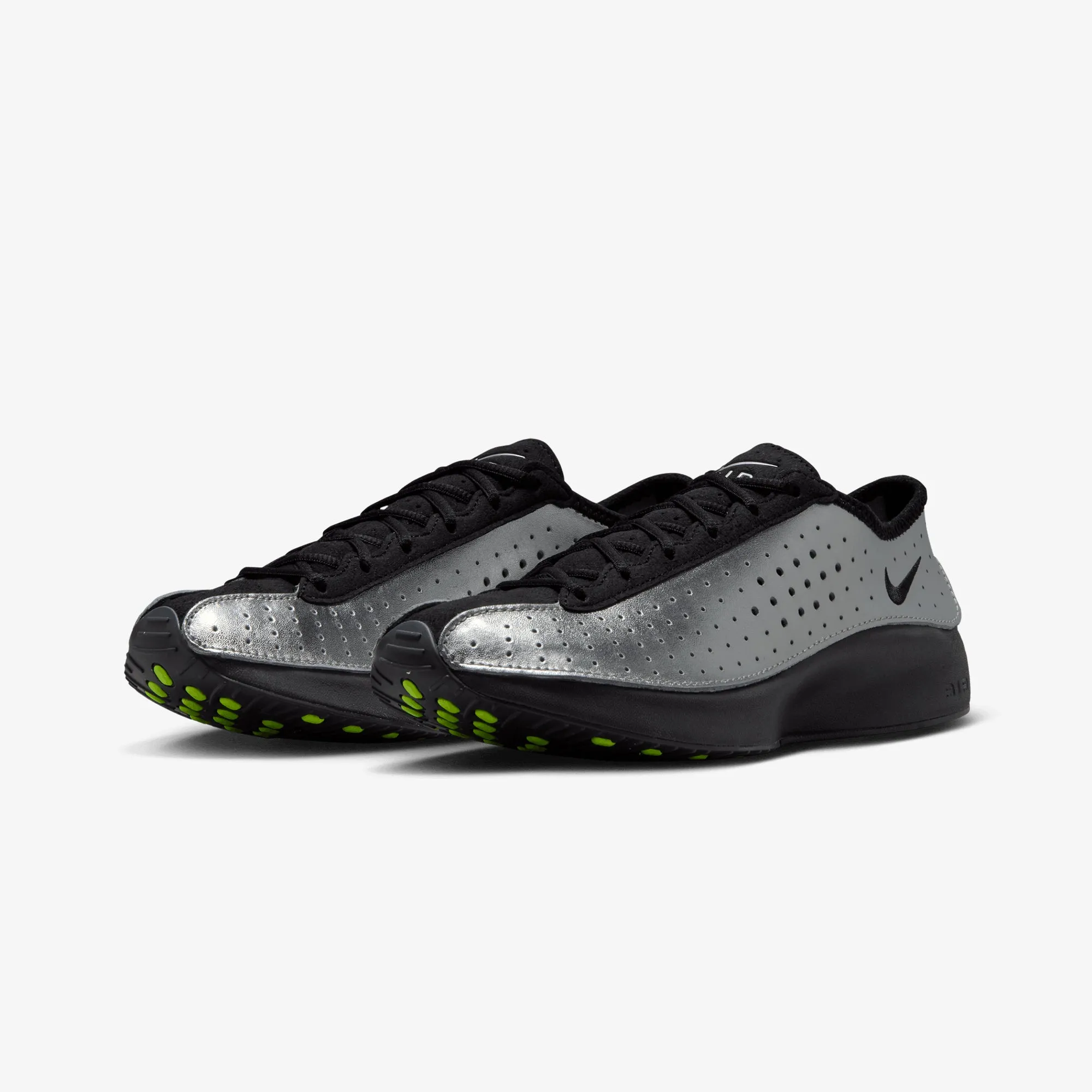 design Elastic laces Nike | AIR SUPERFLY { METALLIC SILVER/BLACK-ANTHRACITE-VOLT