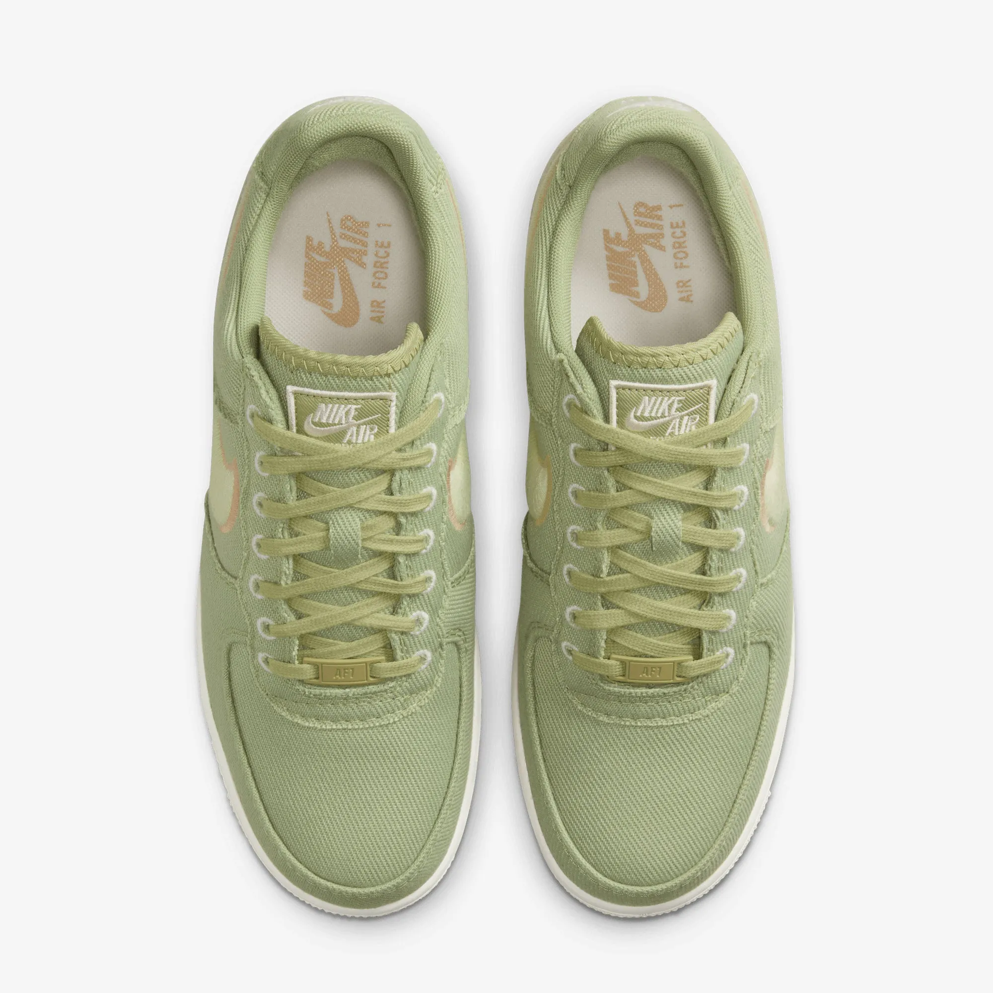 NIKE | AIR FORCE 1 LOW CANVAS { DUSTY OLIVE/OLIVE AURA-HEMP-PHANTOM Snow Grip