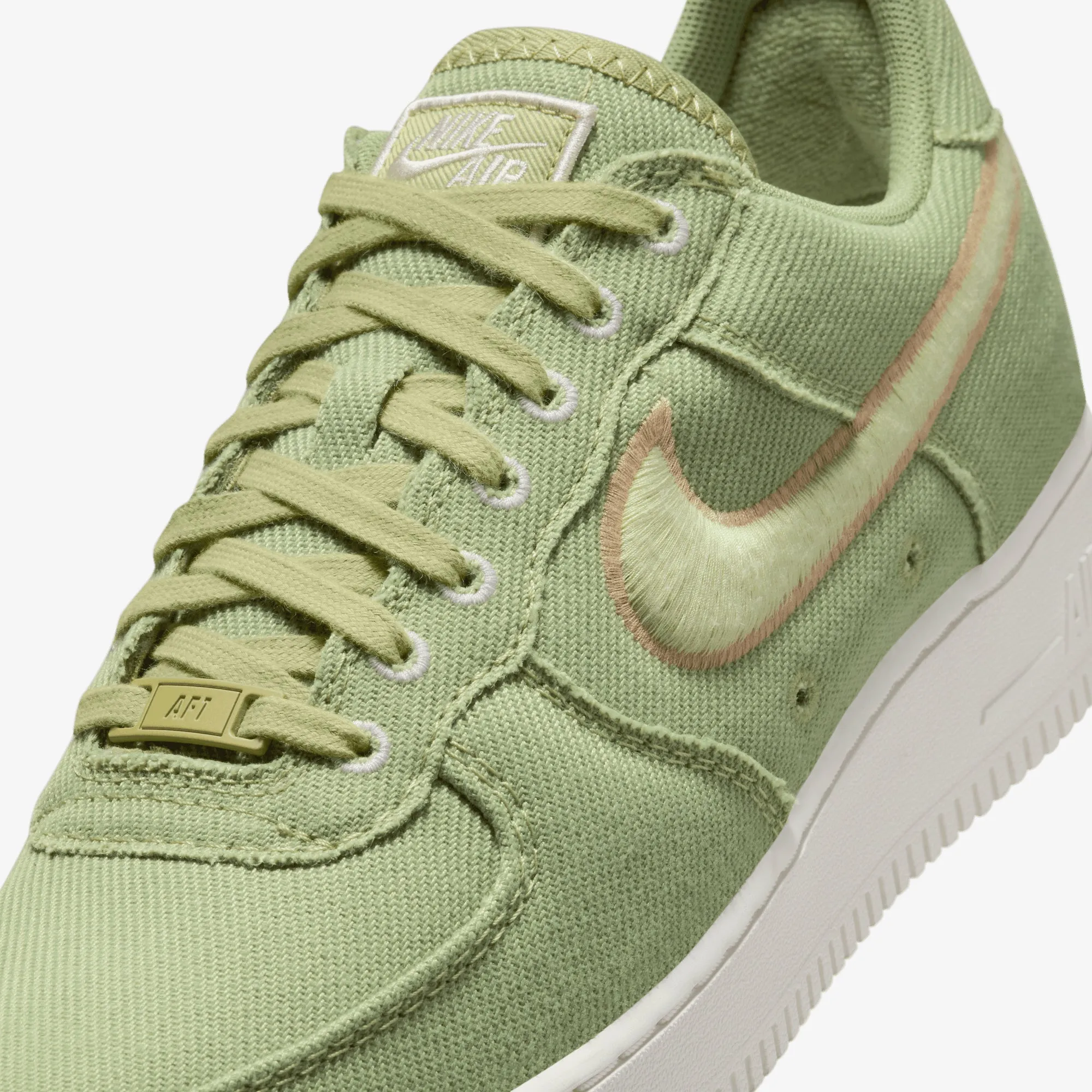 NIKE | AIR FORCE 1 LOW CANVAS { DUSTY OLIVE/OLIVE AURA-HEMP-PHANTOM Step Free Modern