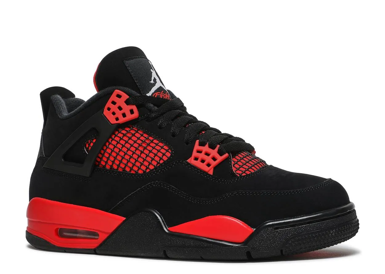 Air Jordan 4 Retro Red Thunder Transit Wear